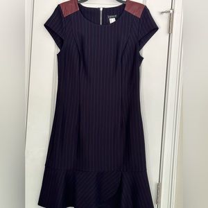 Venus Women’s Dress Navy Blue/ Red stripes Size 10